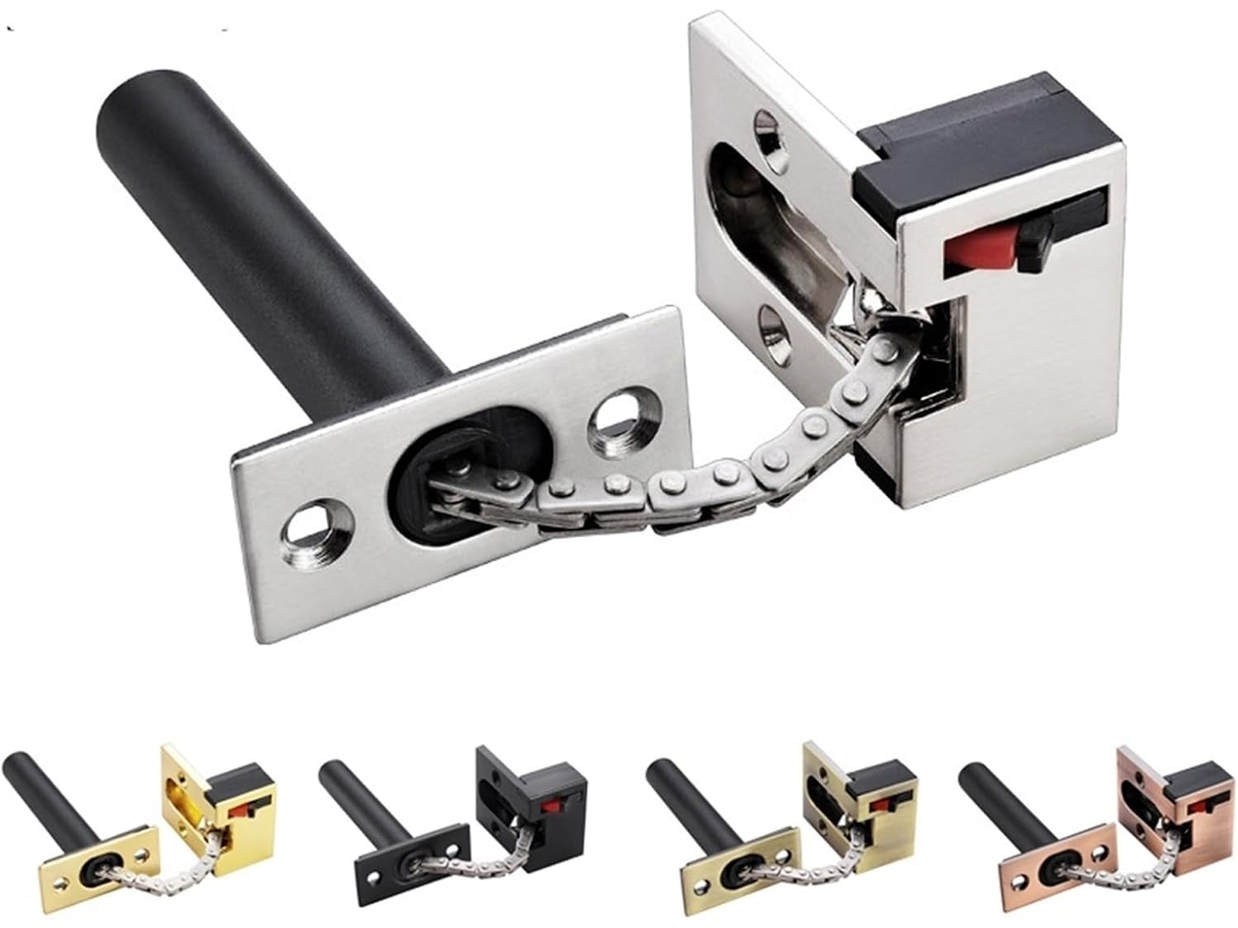 Fechadura De Corrente Oculta Em Liga Zinco Para Porta, Trinco Extrudado Para Porta, Ferragens Para Fechadura De Porta, 1 Peça