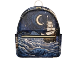 Mochila Tropicallife com Estampa de Barco Oceânico em Aquarela para Mulheres Estampas Pe Impermeável