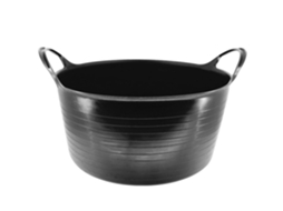 Cesta De Plástico, Alças Ergonômicas, Uso Versátil, 75l Preto, 4 Unidades++ Economia