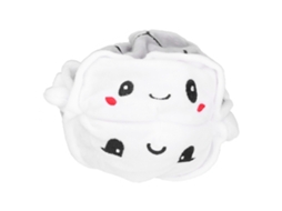 Ats muñeco de Peluche Tartaruga Reversível Brinquedo Animal de Duas Faces para Crianças Cinza