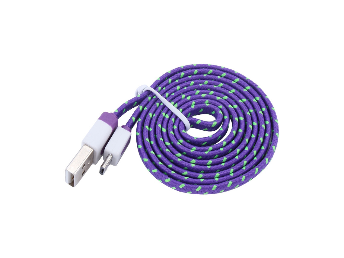 Cabo de Dados Plano Noodle para Android 3m EOOCOO