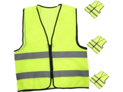 Conjunto De 4 Coletes Refletivos De Alta Visibilidade Para Homens E Mulheres, Material Resistente Às Gokoco