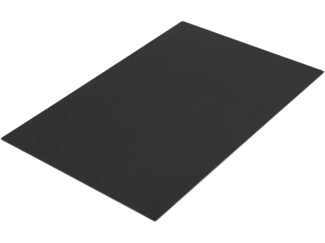 Placa De Fibra Carbono 3k Alta Dureza, 75 X 125 Mm, Com Espessura
