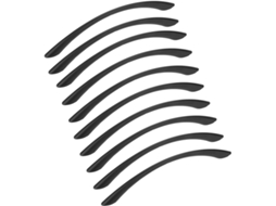 Puxadores De Armário Preto Fosco, Design Exclusivo, Material Resistente, Ferragens Para Cômoda De Cozinha, Aço Inoxidável, 10 Peças