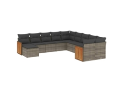 Garden Sofa Set, Garden Sofa Sets Vidaxl Cinzeto Rattan / Vime (n/a)