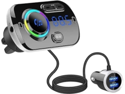 Transmissor Fm Bluetooth Para Carro, Acsergery Adaptador Receptor De Rádio Automotivo Bluetooth 5.0 - Presente