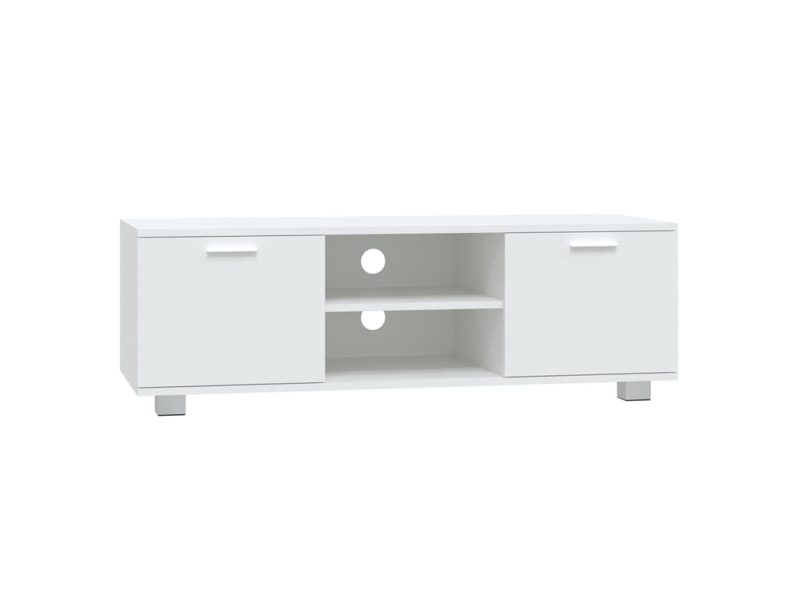 Conjunto 1 Móvel De Tv Vidaxl Branco Derivados De Madeira (120 X 40.5 X 35 Cm)