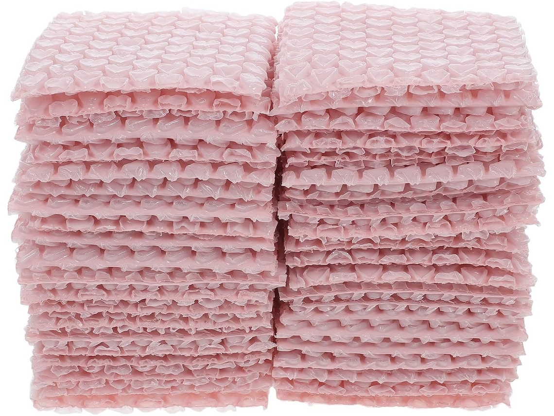 Envelopes De Plástico Acolchoado Em Formato Coração, 50 Unidades, Rosa, Resistentes A Impactos, Para Envio E