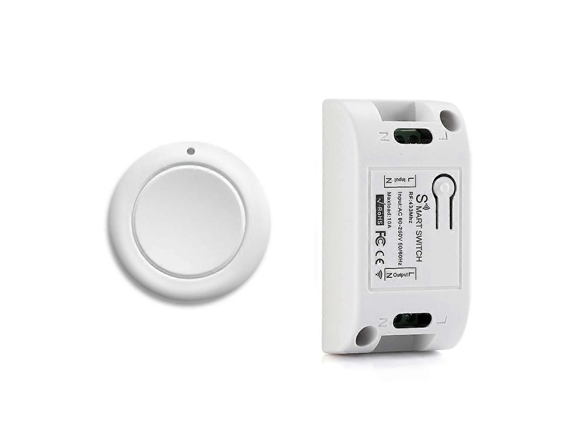 Comando À Distância Para Smart Home Sem Fios Luz Interruptor Rf 433 Mhz Ac 110v 220v Receiver Push Button Bedroo