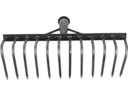 Cabeça de Ancinho de Aço Carbono com Múltiplos Dentes para Revolver e Manter Gramados e Canteiros de Flores. SFUSHOS