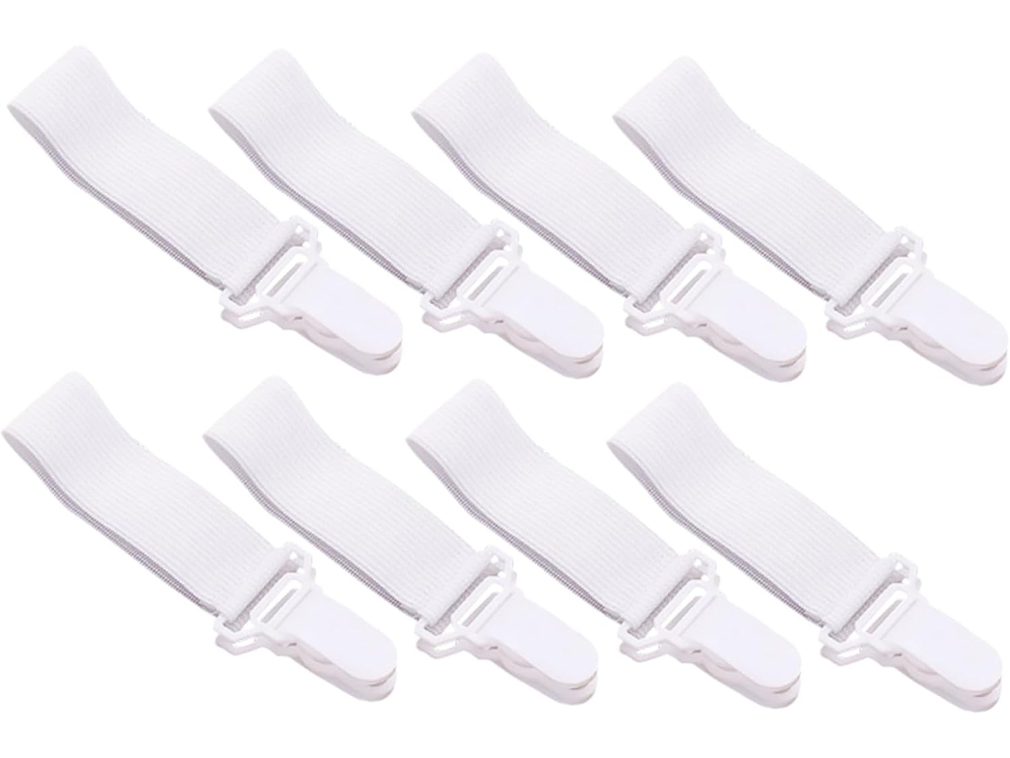 16 alfinetes antiderrapantes Lençol, tiras elásticas, alfinetes de plástico para quilt, alfinetes de borda