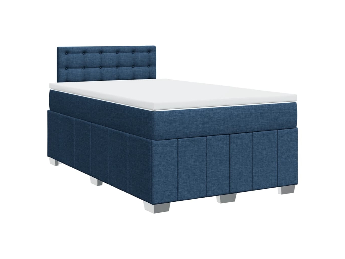 Box Spring Bed, Box Spring Beds Vidaxl Azul Tecido (120  X  190  Cm)