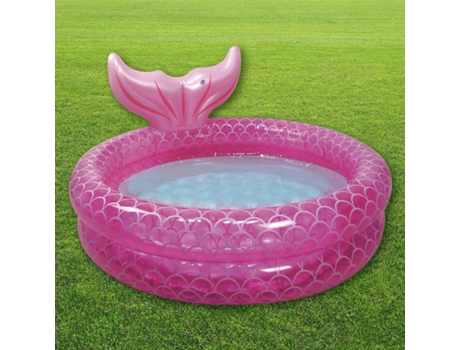 Piscina Infantil Inflável De Sereia Rosa Para Crianças, 140 Cm De Diâmetro, Idades 2 Ckb Ltd