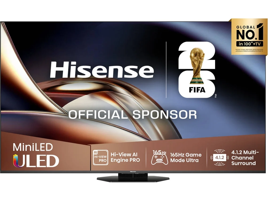 TV HISENSE 75U8Q (Mini LED 165Hz - 75'' - 189 cm - 4k Ultra HD - Smart TV)
