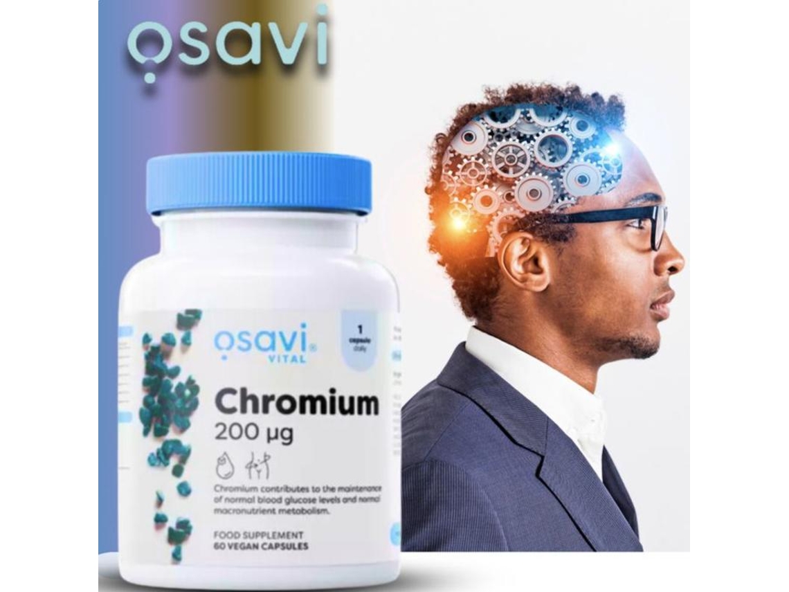 Cromo 200 Μg 120 Cápsulas Vegan Osavi