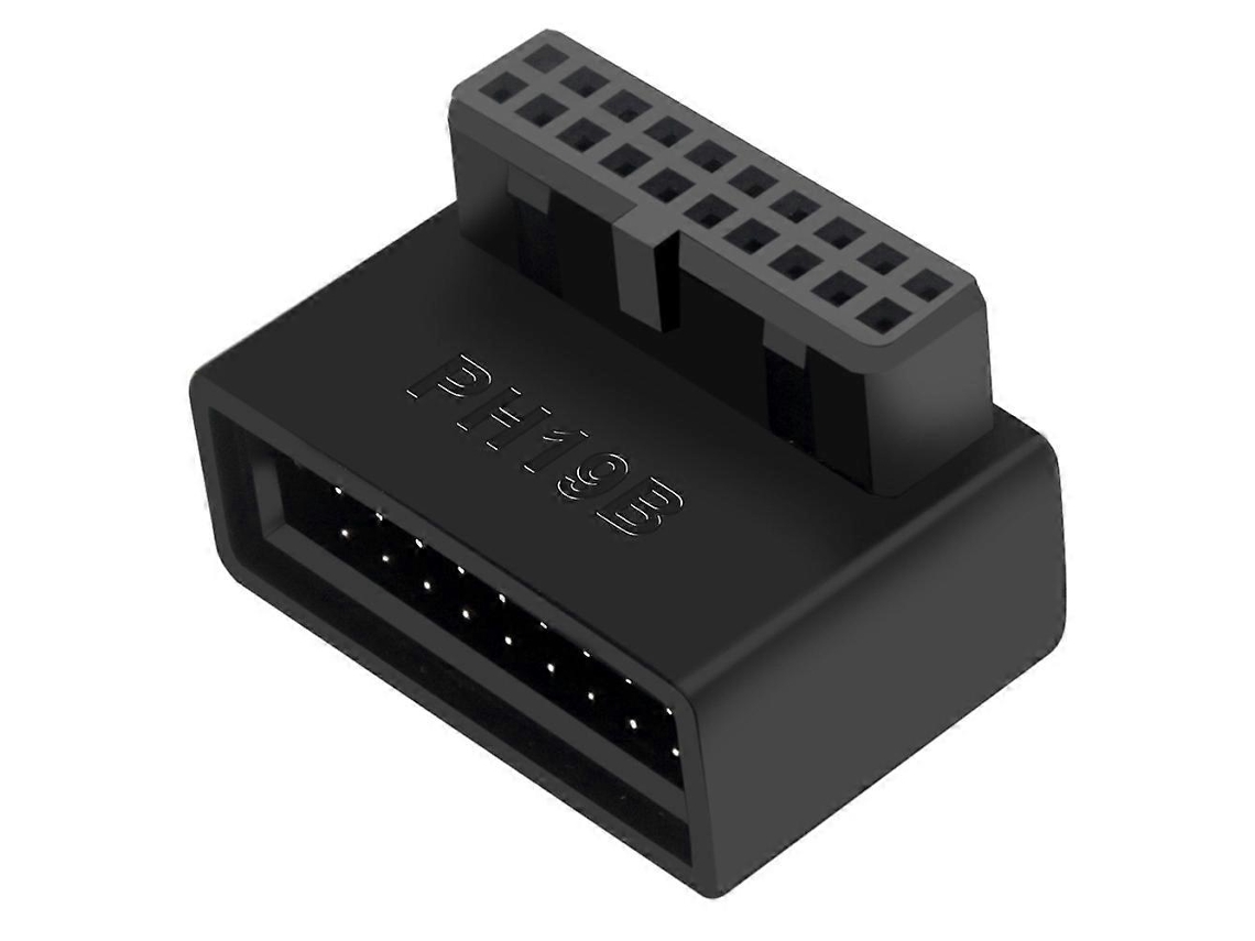 Conector Interno Usb 3.0 Ph19b, Conector Usb 3.0 De 19/20 Pinos, Adaptador Conversor De 90 Graus Para Placa Mãe De Computador. Aquaforge