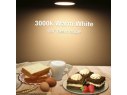 Lâmpada Led Gu10 6w 60w Halógena Substituição 3000k Branco Quente 550lm (10 unidades)