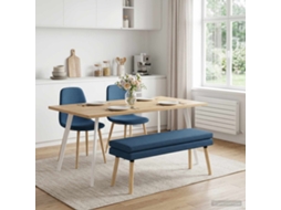 Vidaxl Banco De Camadas Duplas Azul 110 X 40 X 47 Cm Tecido