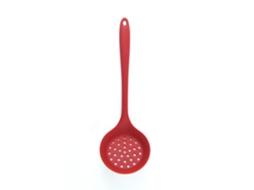Colher de coador de silicone com alça longa, leve, para escorrer legumes e óleo | S/MARCA