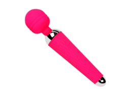 Massageador 10x Poderoso Extremo Poder Multivelocidade Sem Fio Recarregável Usb Corpo Portátil À Prova D Água (rosa)