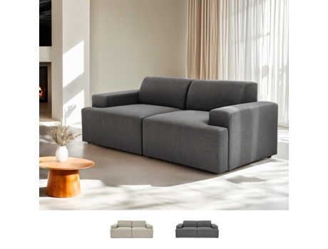 Sofá 2 Lugares em Tecido Design Moderno 202x100x76cm Acamar Modus Sofá