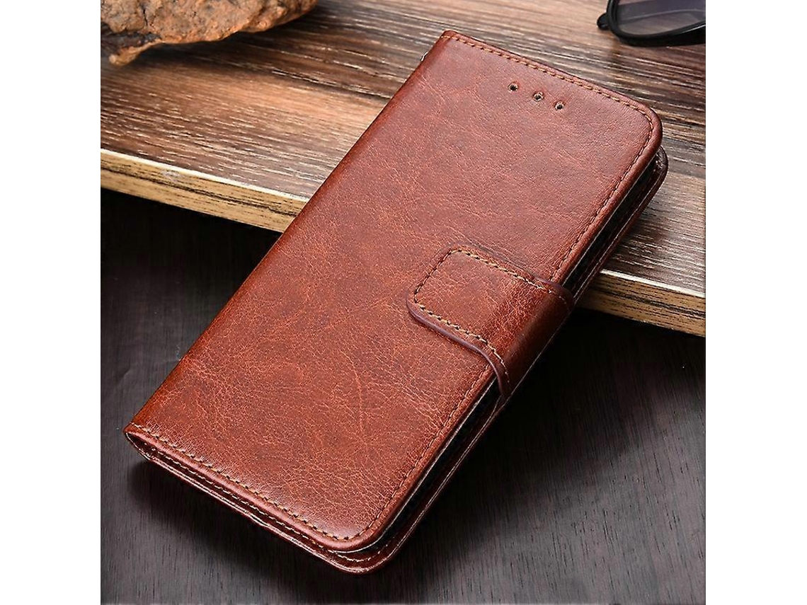 Capa De Couro Com Textura De Cristal Para Lg K22