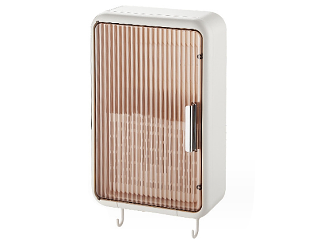 Porta Palillos De Cocina Montado En Pared Con Tapa Antipolvo Y Escurridor Blanco