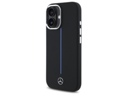 Capa para iPhone 16 MERCEDES Silicone Rígida Preto