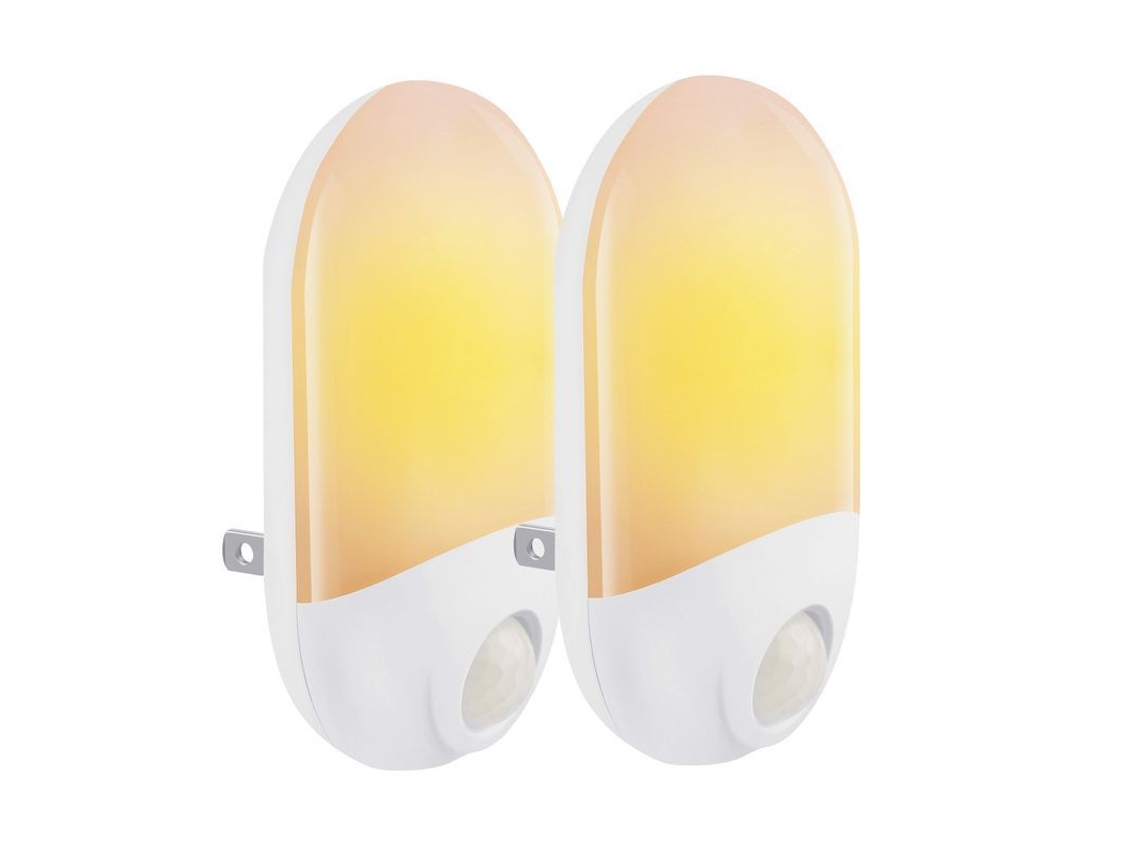 2026 lâmpada Noturna Led 2 Pack com Sensor Fotoresistor, Luz Branca Quente para Crianças, Salas, Banheiros, Plug in Uk