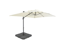 Vidaxl Guarda-sol De Jardim Com Base Portátil Areia
