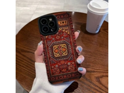 Capa Protetora Macia Com Textura Retrô Para Iphone 17