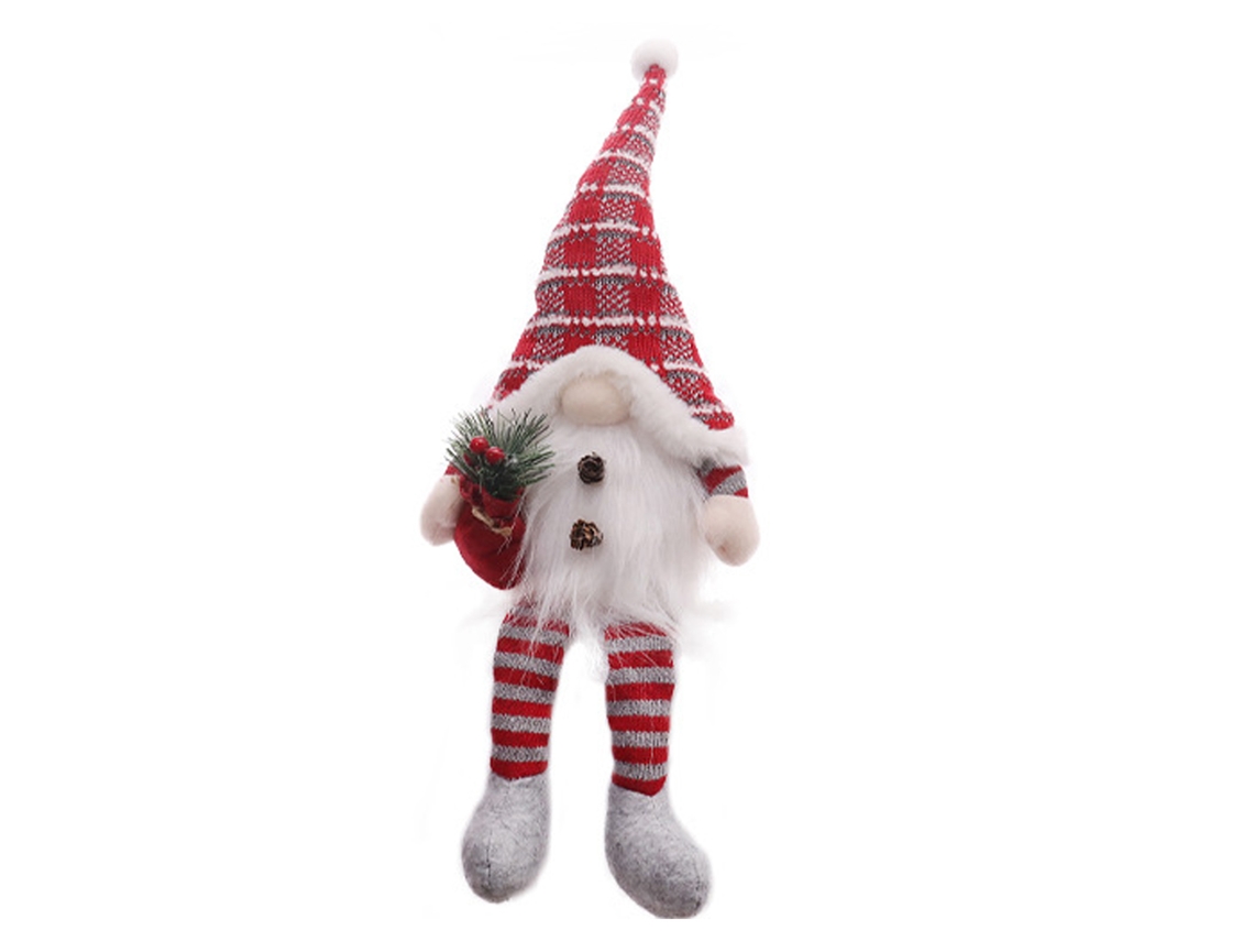 Boneco Gnome Iluminado para Decoração de Natal e Vitrine de Loja LAXISCREED