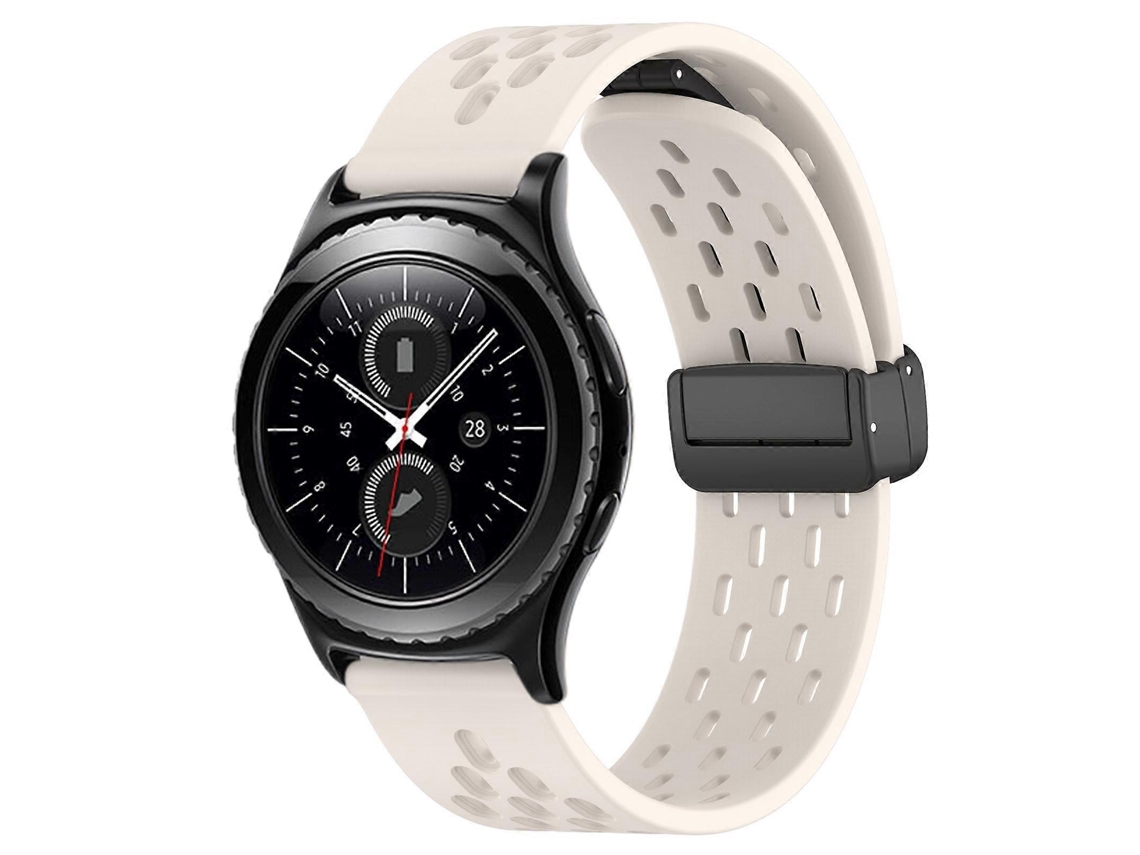 Pulseira De Silicone Dobrável De 20 Mm Com Fecho Magnético
