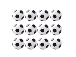 Omni-12 Acessórios de Reposição para Bolas de Futebol de Mesa Mini Jogo para Crianças Tamanho Padrão Material Resina Sintética 3,1*3,1*3,1 cm Preto