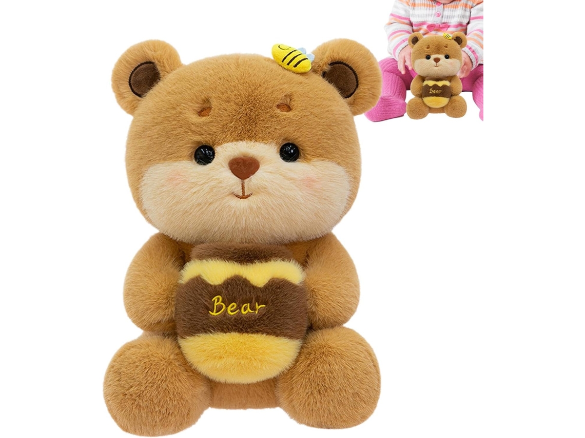 Urso De Pelúcia Segurando Um Pote, Para Presente E Decoração