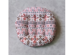 2 Almofadas Redondas Para Cadeiras, 55x 55cm, Almofadas Macias Para Uso Interno E Externo, 10cm De Espessura, Para