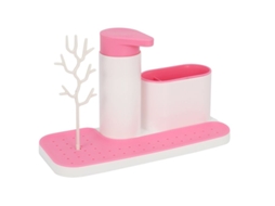 Suporte Para Escorredor De Louça, Recipiente Detergente, Esponja, Prateleira Guardar Pratos, Organizador Automático Pia E Banheiro ()