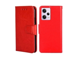 Capa De Couro Com Textura De Cristal Chinês E Abertura Horizontal Para Xiaomi Redmi Note 12 Pro 5g