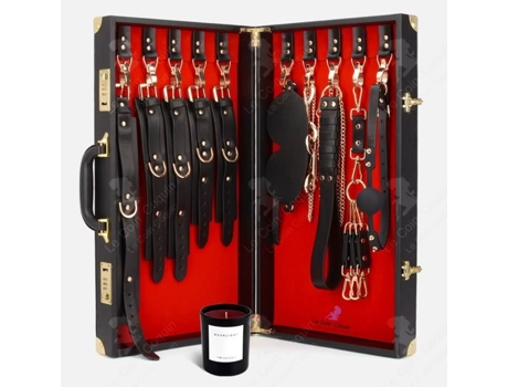 Lcc® Sm Alternativa Sexo Kit Presente Casal Sexo Colar Tração Algemas Sp Couro Bater Brinquedos Sexuais Suprimentos