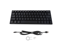 Teclado Mecânico Para Jogos Com 64 Teclas Rgb Sem Fio E Com Fio