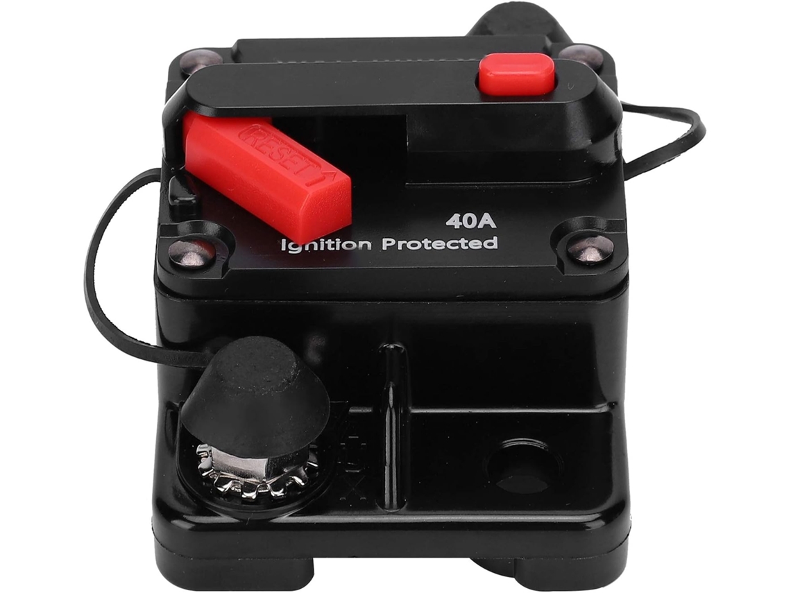 Disjuntor De Cobre À Prova D Água, Cor Vermelha, Dc12-42v 40a
