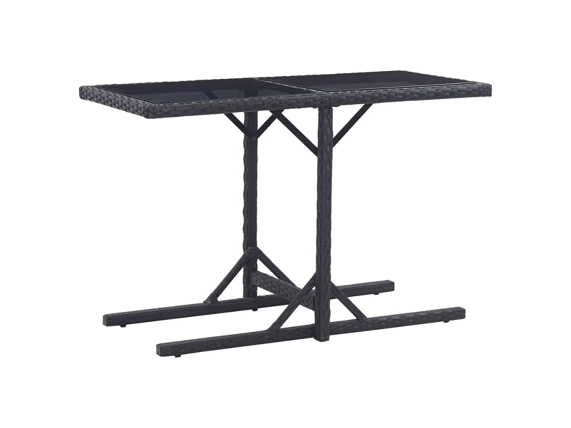 Outdoor Table, Outdoor Tables Vidaxl Preto Rattan / Vime (n/a)