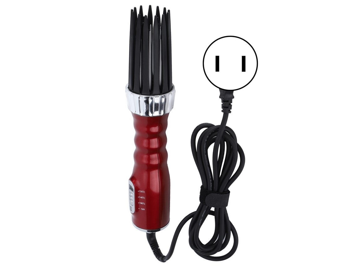 Laxiscreed Pincel De Ar Quente 3 Marchas Para Cabelo, Uso Úmido E Seco, 550w, Vermelha