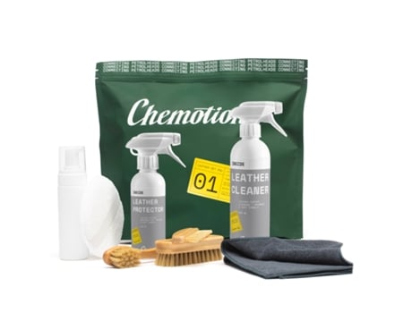Leather Set Pro Kit Para El Cuidado De La Tapicería De Cuero Chemotion