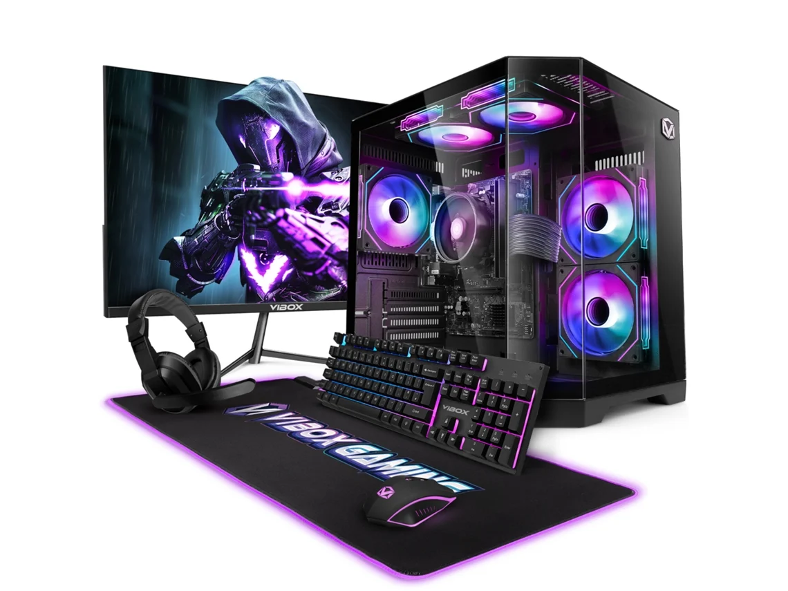 Vibox I-516 Gaming Pc Completo • 22'' Monitor • Ryzen 3 3200g 4,0 Ghz • Radeon Vega 8 • 16 Gb Ram • 500 Gb Ssd • Linux • Wifi
