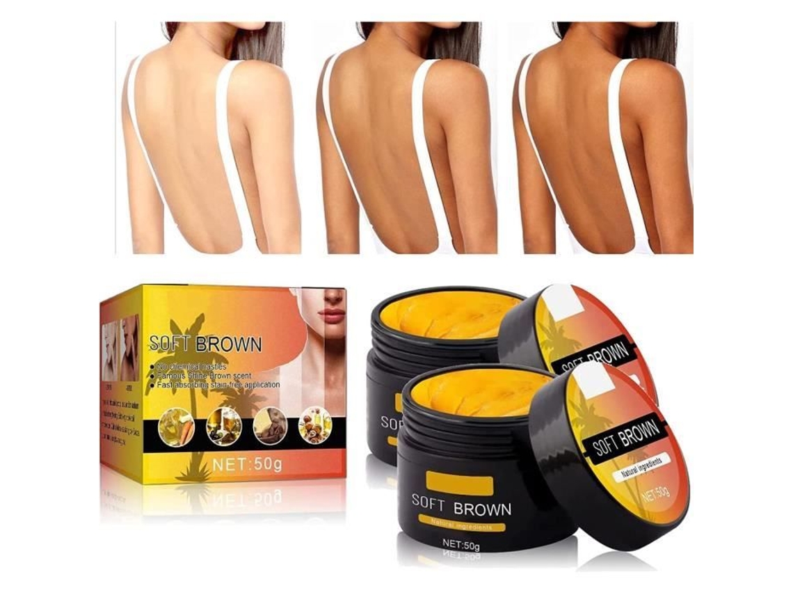 Creme Bronzeador Corporal Suave Castanho Suave Acelerador de Bronzeado 50 Ml