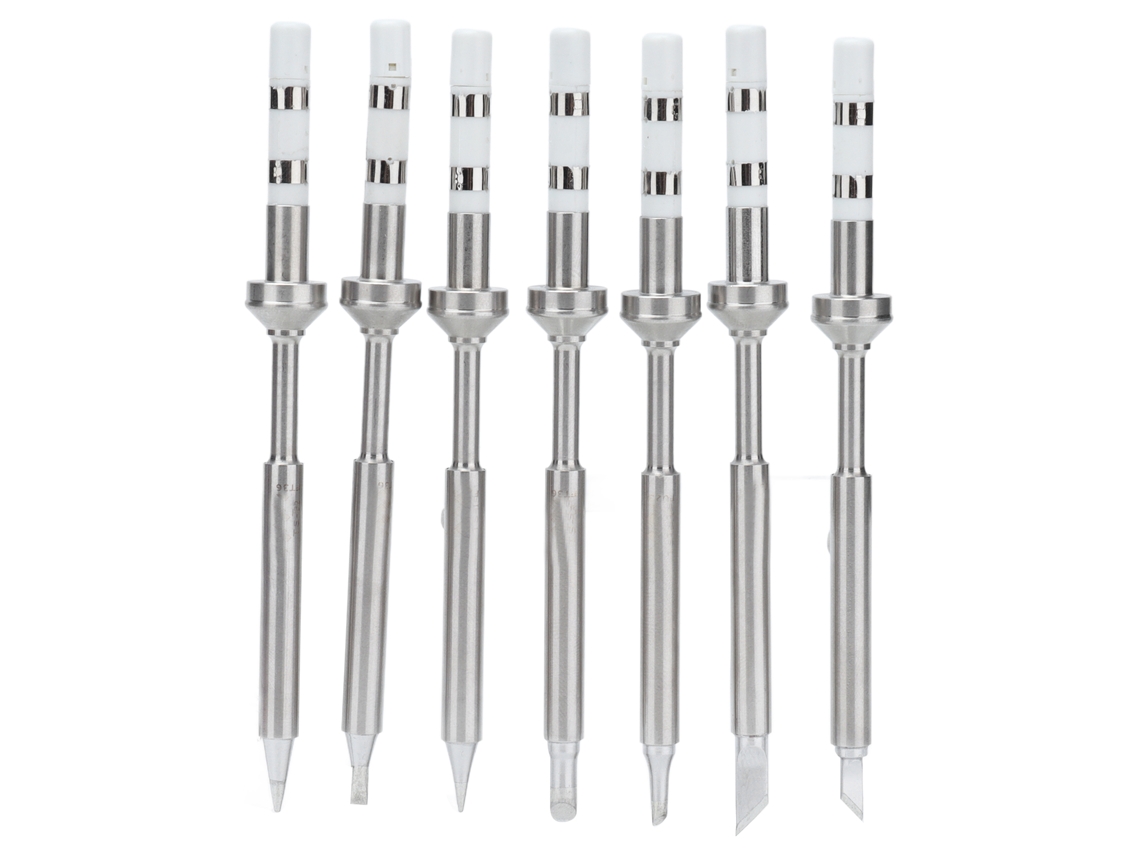 Conjunto de 7 pontas de solda mini inteligentes originais para substituição em máquinas de solda.