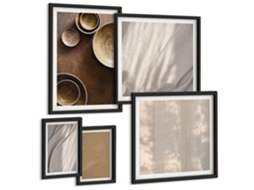 Conjunto De Pinturas Estruturas Texturas Minimalistas Espelharte (5 Peças)