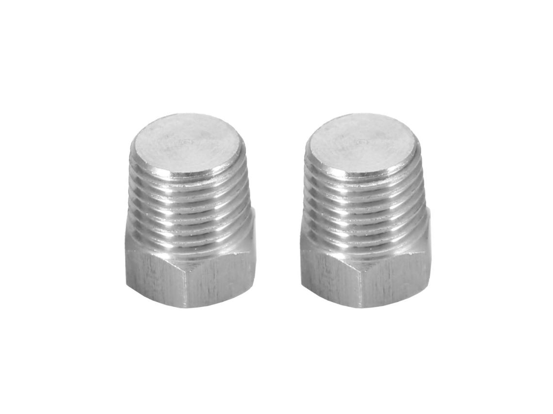 Laxiscreed Veda Ventosa De Aço Inoxidável Com Tampo Hexagonal, Conjunto De 2 Uni, Npt 1/4