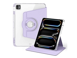 Capa de acrílico transparente destacável com rotação de 360 graus para tablet da Webake